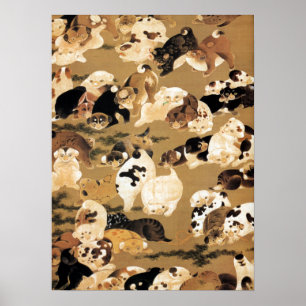 Poster japonais Puppies