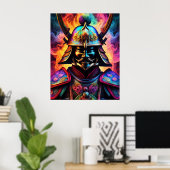 Poster japonais Samurai (Bureau à domicile)