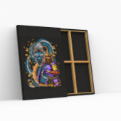 Poster Japonais Samurai Guerrier et Dragon