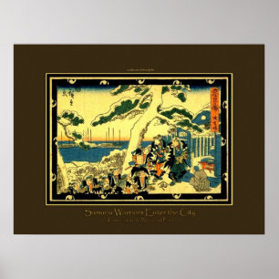 Poster Japonais Samurai Mise à jour de la reproduction