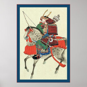 Poster Japonais Samurai ~ Vintage Japonais