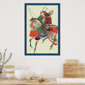 Poster Japonais Samurai ~ Vintage Japonais (Cuisine)