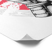 Poster Japonais Samurai Warrior (Coin)