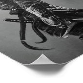 Poster japonais Samurai Warrior (Coin)