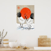Poster japonais sur la grue (Cuisine)