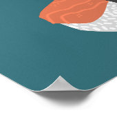 Poster Japonais Sushi Nigiri Maki (Coin)