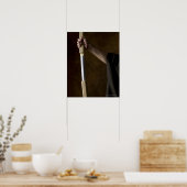 Poster Japonais tenant l'épée 2 (Cuisine)