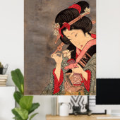 Poster japonais Ukiyoe Art vol.2 (Bureau à domicile)