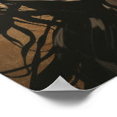 Poster Japonaise Anime Girl avec Pos de Masque Oni Rouge (Coin)