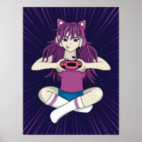 Japonaise Anime Manga Gamer Vidéo Jeu fille Kawaii