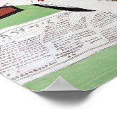 Poster Japonaise avec Chat, Tsukioka Yoshitoshi (Coin)