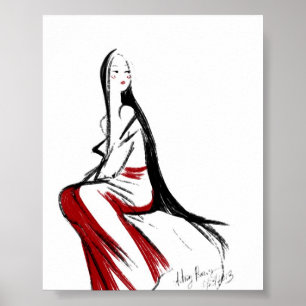 Poster Japonaise Maiden