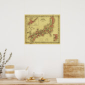 Poster JaponCarte panoramiqueJapon (Cuisine)