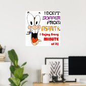 Poster J'APPRÉCIE L'INSANITÉ (v2) (Bureau à domicile)