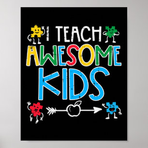 Poster J'Apprends À Des Enfants Awesome Enseignant Sensib