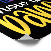 Poster J'Apprends À Tiny Humans Comment Danser Enseignant (Coin)