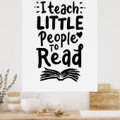 Poster J'Apprends Aux Petits À Lire (Cuisine)