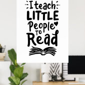 Poster J'Apprends Aux Petits À Lire (Bureau à domicile)