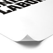 Poster J'Appuie La Main-D'Oeuvre Syndicale Pour Les Trava (Coin)