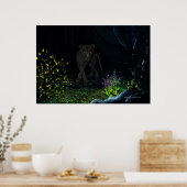 Poster Jaquar noir dans les bois Imprimer (Cuisine)