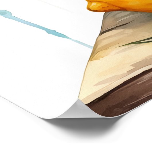 Poster Jar à fleurs de citron d'été (Coin)