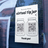 Poster Jar de conseil virtuel avec 2 code QR