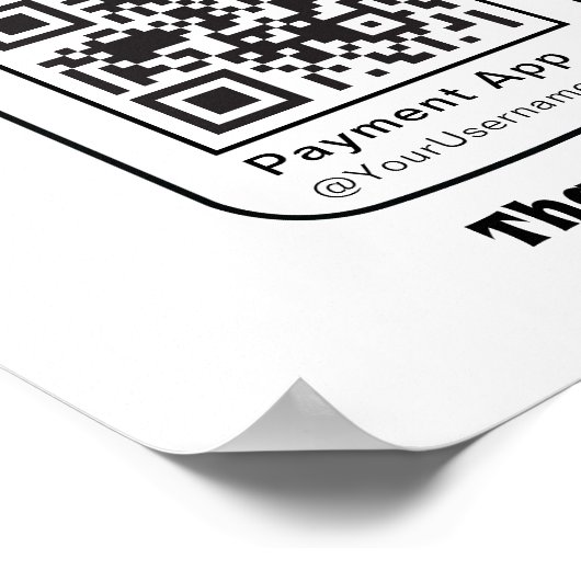 Poster Jar de conseil virtuel avec code QR (Coin)