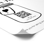 Poster Jar de conseil virtuel mariage avec code QR (Coin)