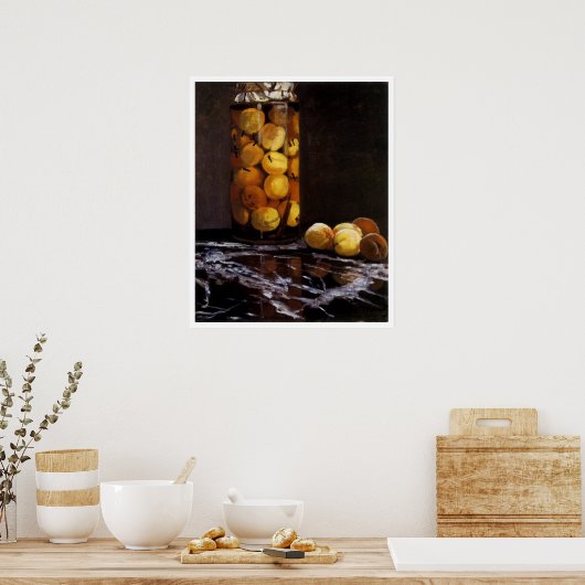Poster Jar des pêches (Cuisine)