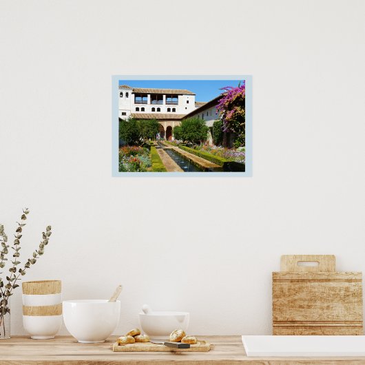 Poster Jardin à Alhambra (Cuisine)