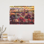 Poster Jardin à Giverny - Claude Monet - c1900 (Cuisine)