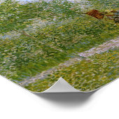 Poster Jardin à Montmartre avec Amoureux, Vincent van Gog (Coin)