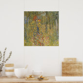 Poster Jardin agricole avec Crucifix (par Gustav Klimt) (Cuisine)