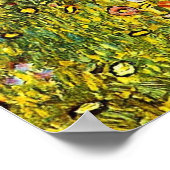 Poster Jardin agricole avec Crucifix par Gustav Klimt (Coin)