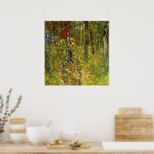 Poster Jardin agricole avec Crucifix par Gustav Klimt (Cuisine)