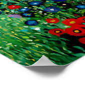 Poster Jardin agricole avec tournesol par Gustav Klimt (Coin)