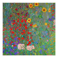Jardin agricole de Gustav Klimt avec tournesols