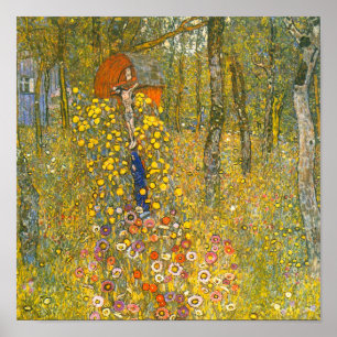 Poster Jardin agricole Gustav Klimt avec Crucifix