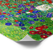 Poster Jardin Agricole Gustav Klimt Avec Peinture De Fleu (Coin)