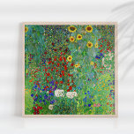 Poster Jardin Agricole Gustav Klimt Avec Peinture De Fleu<br><div class="desc">Jardin Ferme Gustav Klimt Avec Fleurs de soleil Floral Vintage Art Nouveau Peinture</div>