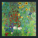 Poster Jardin Agricole Gustav Klimt Avec Peinture De Fleu<br><div class="desc">Jardin Ferme Gustav Klimt Avec Fleurs de soleil Floral Vintage Art Nouveau Peinture</div>