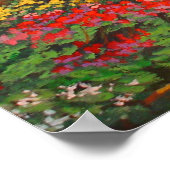 Poster Jardin aux fleurs. (Coin)