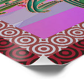 Poster Jardin aux fleurs exotiques (Coin)