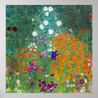 Jardin aux fleurs, Gustav Klimt