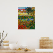 Poster Jardin aux fleurs, Van Gogh (Cuisine)