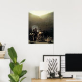 Poster 'Jardin avec des lunatiques' (Bureau à domicile)