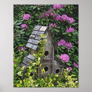 Poster Jardin Birdhouse Photo Art