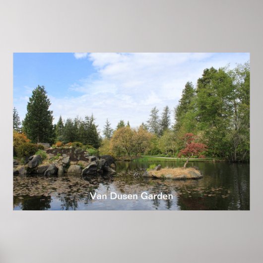 Poster Jardin botanique de Vancouver Van Dusen. (Devant)