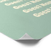 Poster Jardin botanique fleur sauvage Mariage de mariés (Coin)