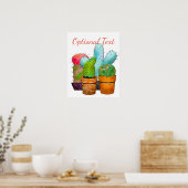 Poster Jardin coloré de Cactus (Cuisine)